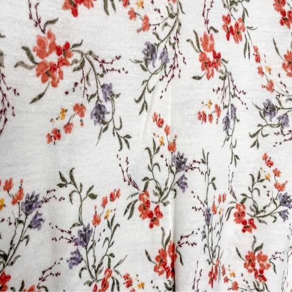 Garnet Hill | Cottagecore Merino Wool Dainty Floral Cardigan NWOT - Picture 5 of 11